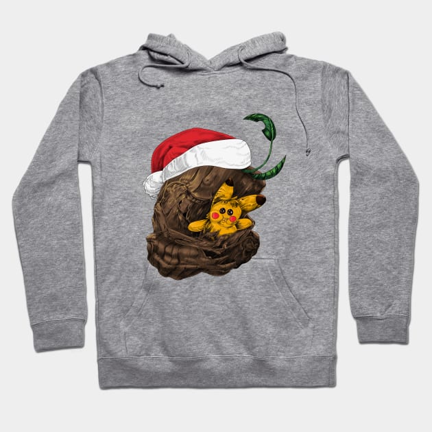 Christmas Tree Hoodie by Franklin Silva Art